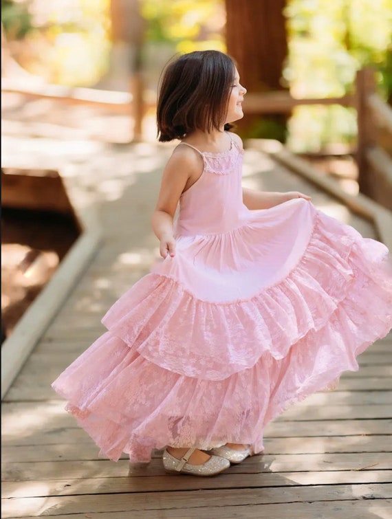 Light pink scalloped dress online
