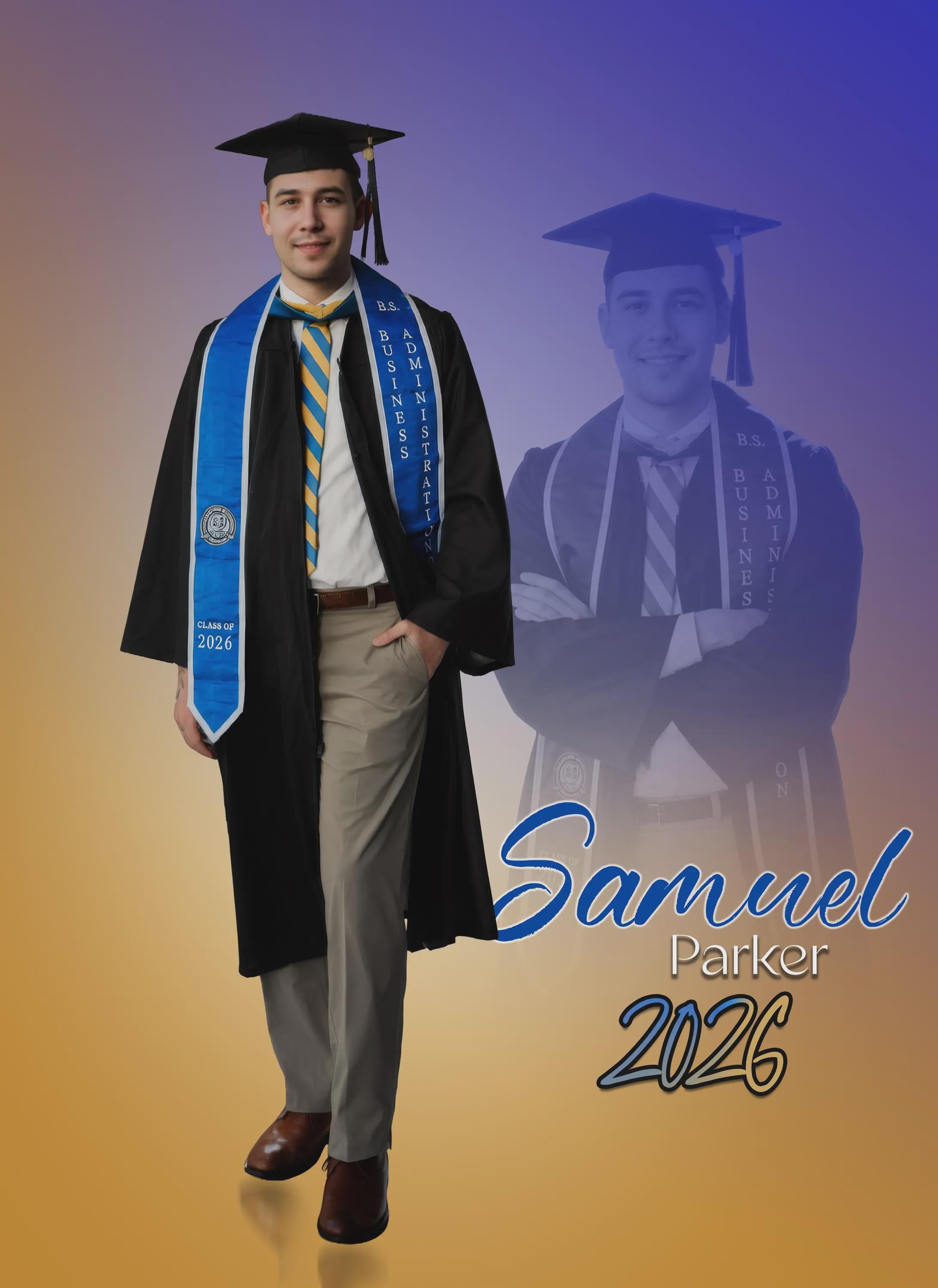 Customizable Graduation Screen Digital Photo Template | Cap and Gown ...