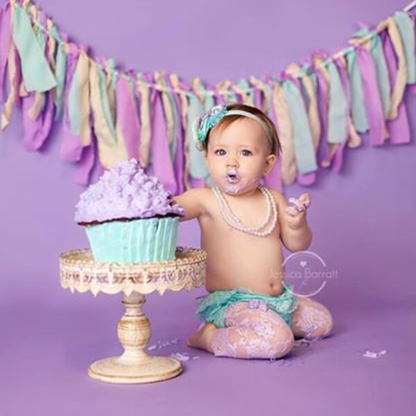 Aqua Lace Diaper Cover, Lavender Bow, Lavender Aqua, Mint Headband, Leggings, newborn, baby girl, toddler, birthday, cake smash
