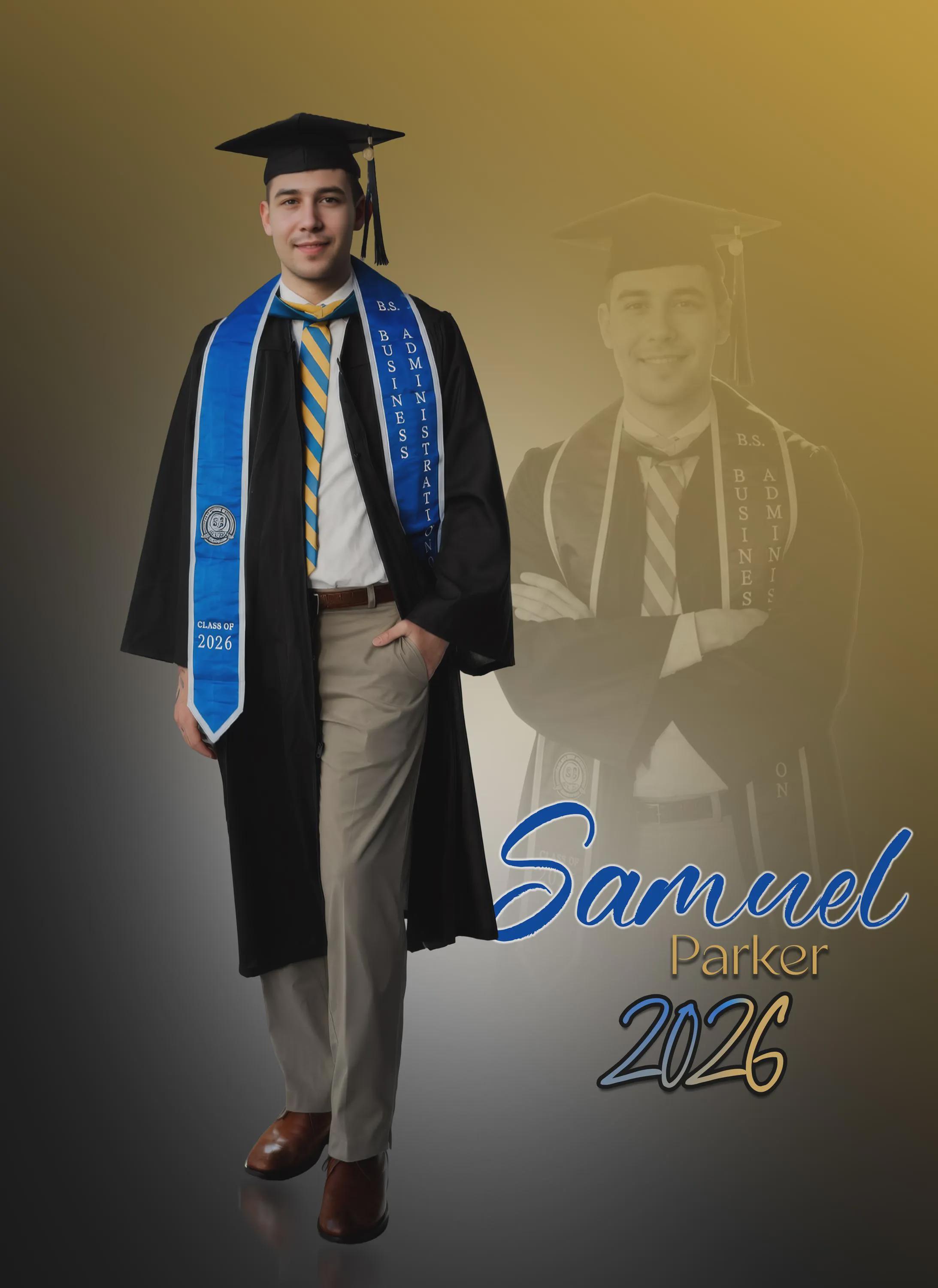 Customizable Graduation Screen Digital Photo Template | Cap and Gown ...