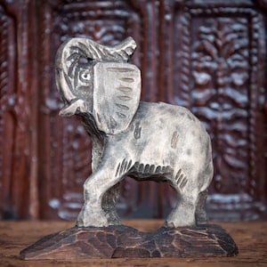 Wooden elephant, Carved Wooden elephant, elephant figurine, handmade sculpture, sculpture animal, wood decor, Ukrainian carving