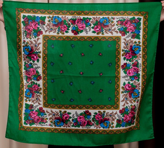Russian shawl. Ukrainian Hustka. Platok. Folk Scarf. Ethnic | Etsy
