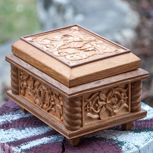 Wooden Casket, Vintage Casket, Jewelry box, Box 80&#39;s, USSR Box, Prison Casket, Home decor, Wooden box, Handmade Casket, rare box