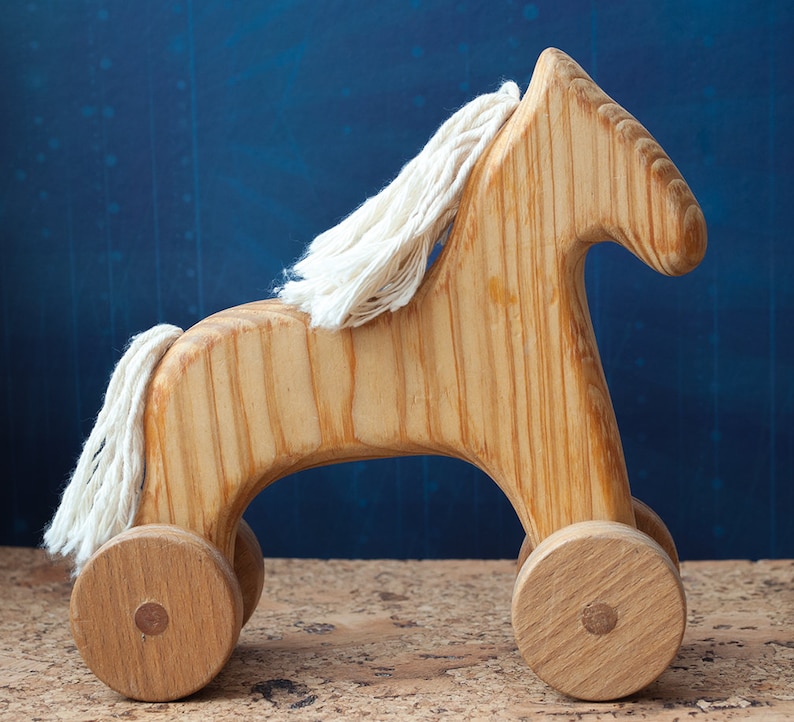 Wooden Toys. Wooden Horse Deer. Wooden Animals. Vintage Etsy