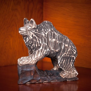 Wooden bear, Carved Wooden Bear, bears figurine, handmade bears sculpture, sculpture animal, wooden sculpture, wood decor, Hand carved wood