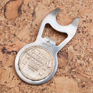 USSR decor. Bottle opener, Monuments of Bukovinian architecture, USSR bottle opener Barware Collectors gift Metal bottle opener old opener