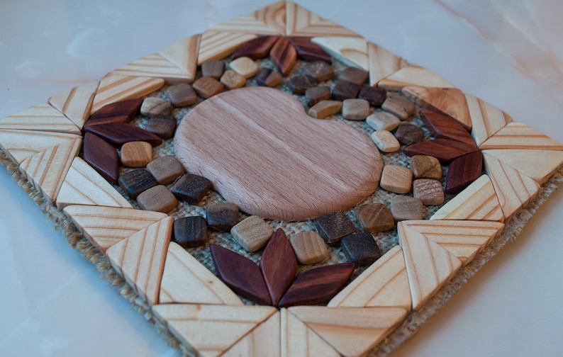Stand for hot Heat protection pad Wooden trivet Wooden trivet Handmade wooden stand Trivet for hot Eco stand Wood mat.