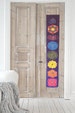 Wall hanging / Chakras Batik / Handpainted  / yoga decoration / Tapestry / sacred geometry 