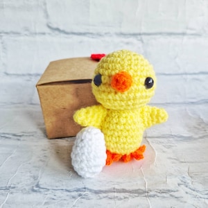 Crochet Baby Chick Handmade & Gift Boxed, Easter Chick Toy, Chick Gift, Crochet Chick, Handmade Mini Chick, Christmas Stocking Filler