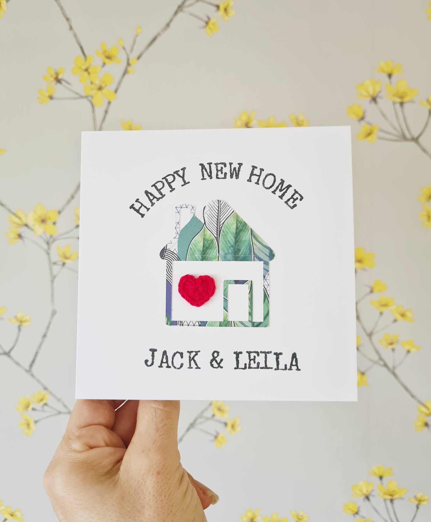 Personalised Handmade New Home Card First New Home Card Etsy