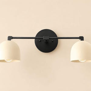 Adjustable Cone Wall Sconce or Double Dome Vanity Light | Mid-Century Modern Solid Brass Fixture