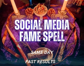 Social Media Fame Spell, Visibility & Audience Growth Ritual, Creator Confidence, Personal Brand, Recognition, Remote Casting