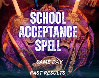School Acceptance Spell, Admission Success & Academic Opportunity Ritual, Application Confidence, Study Goals, Remote Casting