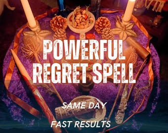 Powerful Regret Spell, Reflection & Accountability Ritual, Emotional Realization, Apology Intention, Closure, Remote Casting
