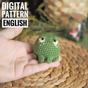 Crochet Rain Frog PATTERN Amigurumi Toad Grumpy Frog, Easy Amigurumi Digital English Pattern