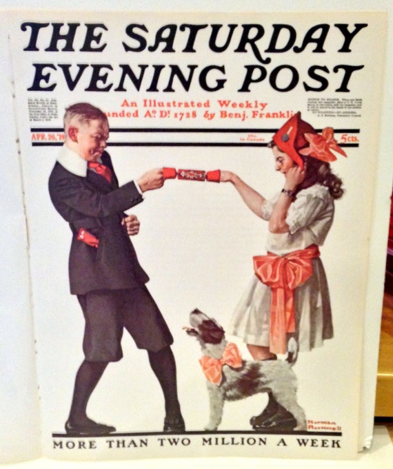 Norman Rockwell Saturday Evening Post Print Tea Time Kunst Emeraldschools Antiquitaten Kunst