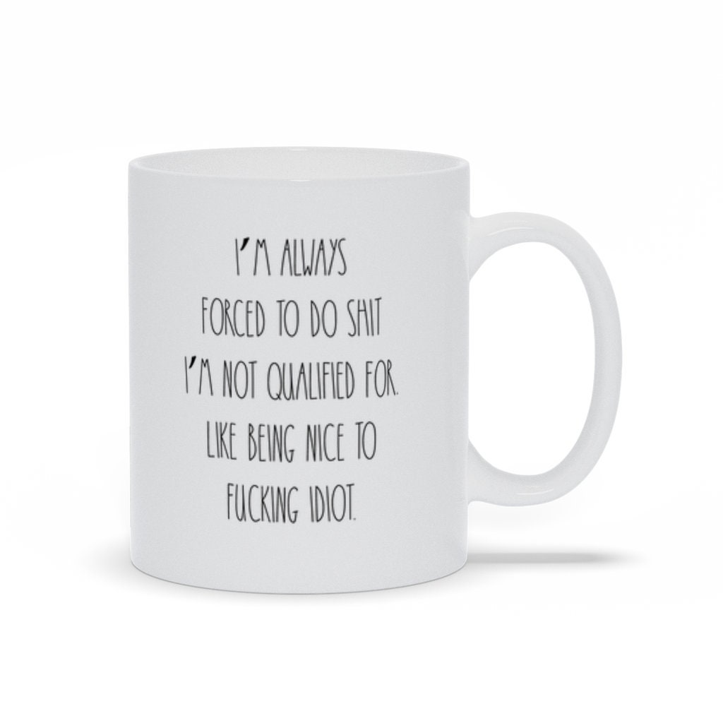 Taza You Might Be An Idiot 10 oz San Valentines grosero novio novia  divertida