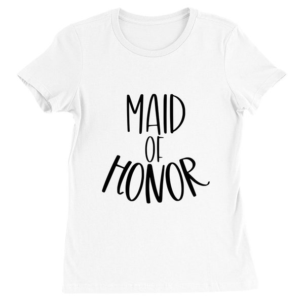 Maid Of Honor, Bridal Party Gift, Maid Of Honor T-Shirt, Bridesmaid Outfit, Team Bride Matching Tshirt Gifts