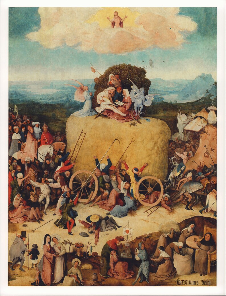 Hieronymus Bosch Fine Art Poster Print The Etsy