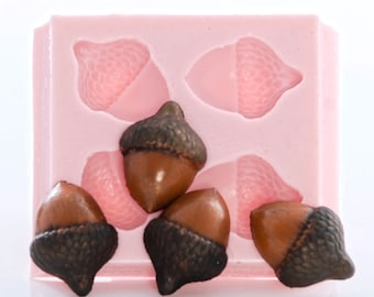 DIY Nuts Silicone Mold Berries Walnut Chocolate Candy Acorn Fondant Cake Making