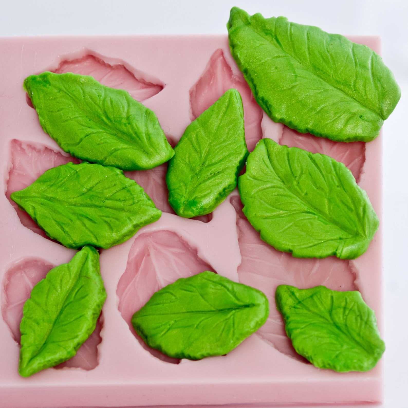 Leaf Silicone Mold Create 8 Leaves Fondant Leaf Mold Etsy
