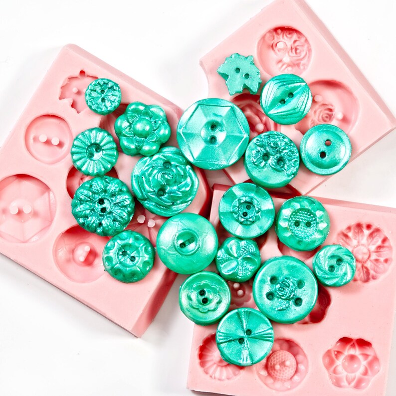 Button Molds Set of 3 Molds Candy Buttons Edible Buttons Etsy