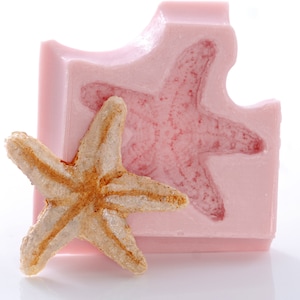 Silikonform Seestern flexibel lebensmittelecht Fondant Rollfondant Schokolade Zucker Form Harz Polymer & Metall Tone Seife Wachs Handwerk Form (835)