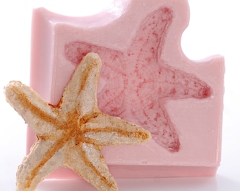 Starfish Silicone Mold Flexible Food Safe Fondant Gumpaste Chocolate Sugar Mold Resin Polymer & Metal Clays Soap Wax Craft  Mold (835)