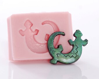 Lézard du Sud-Ouest Silicone Moule Bijoux Résine Métal Argile Sculpey Fimo Métaux coulés à froid Alimentaire Fondant Bonbons Moule Flexible Moule (834)