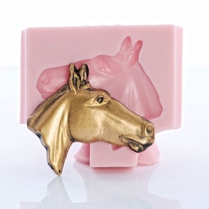 Horse Silicone Mold Food Safe Fondant Sugar Art Chocolate Cream Cheese Mint Mold Craft Resin Jewelry Epoxy Clay Polymer Clay Mold (956)