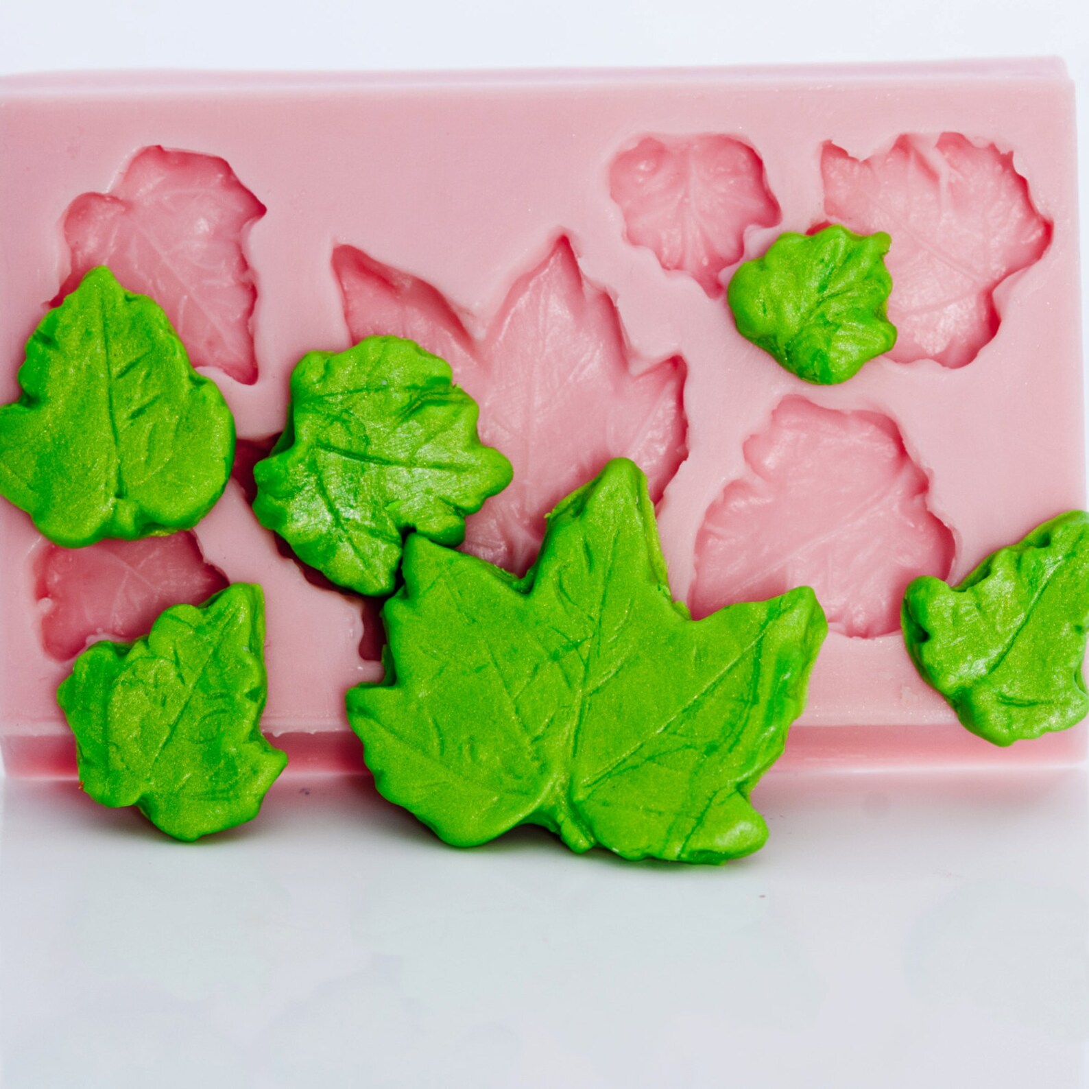 Silicone Mold Maple Leaf Six Cavity Flexible Mold for Etsy