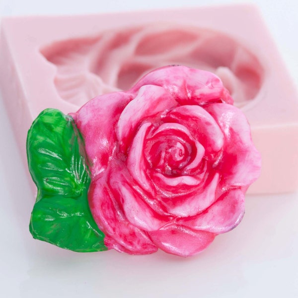 Silicone Mold Victorian Rose - Fondant Mold - Gum Paste Mold - Chocolate Mold - Candy Mold - Flexible Mold (503)