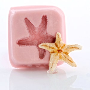 Silicone Mold Starfish Flexible Mold - Jewelry Resin Polymer Clay Epoxy Clay Mold - Food Safe Fondant Candy Cream Cheese Mint Mold  (885)