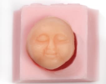 Face silicone mold for crafts, resin casting, polymer clays, plaster, original design flexible mold (522)