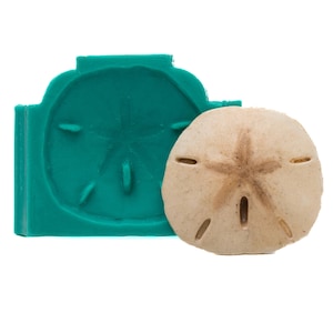 Silikonform Sand Dollar Handwerk Gießform Harz Polymer Clay Metall Ton Wachs Seife Lebensmittelecht Mould Gum Paste Süßigkeiten Blumen Paste Zucker Kunst (839)