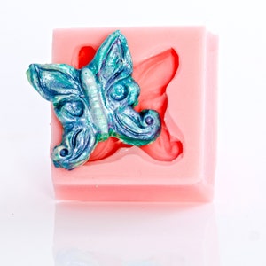 Silicone Mold Butterfly Flexible easy to use, make Cabochons for Jewelry, Crafts, Scrapbooking use with Polymer Clay,Epoxy Resin  (512)