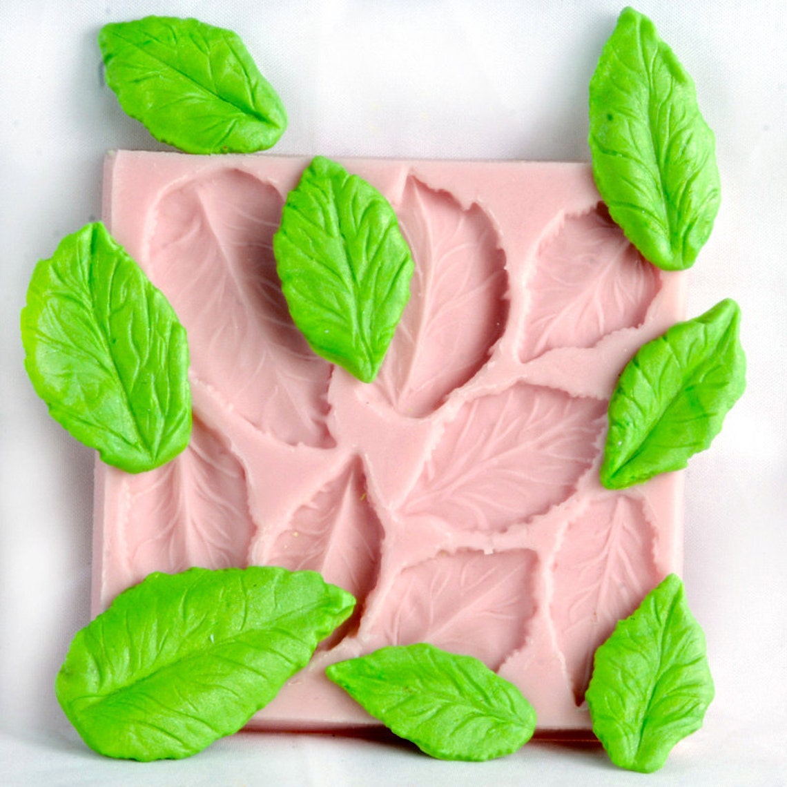 Leaf Silicone Mold Create 8 Leaves Fondant Leaf Mold Etsy