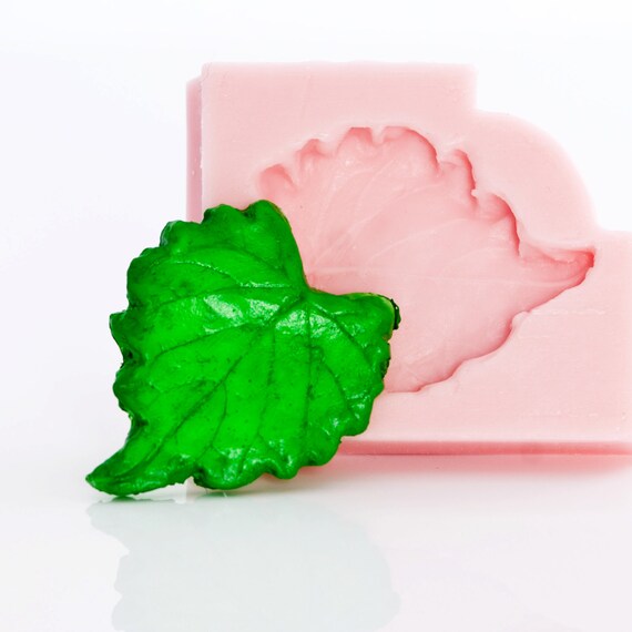 paper flexible silicone mold is easy to use. metal clays 712 Leaf mold for resin jewely polymer clays glass