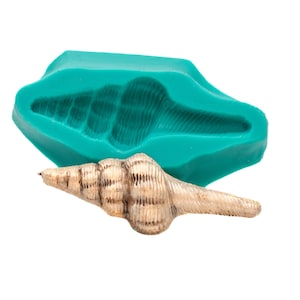 Siliconen mal - spiraalvormige zeeschelp mal - voedselveilige fondant chocolade snoep mal - ambachtelijke hars, polymeerklei mal (402)