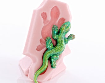 Lizard Flexible Silicone Mold Use with Resin, Polymer Clays, Metal Clays, Food Safe, Fondant, Chocolate, Sugar Art, Candy, Gum Paste (889