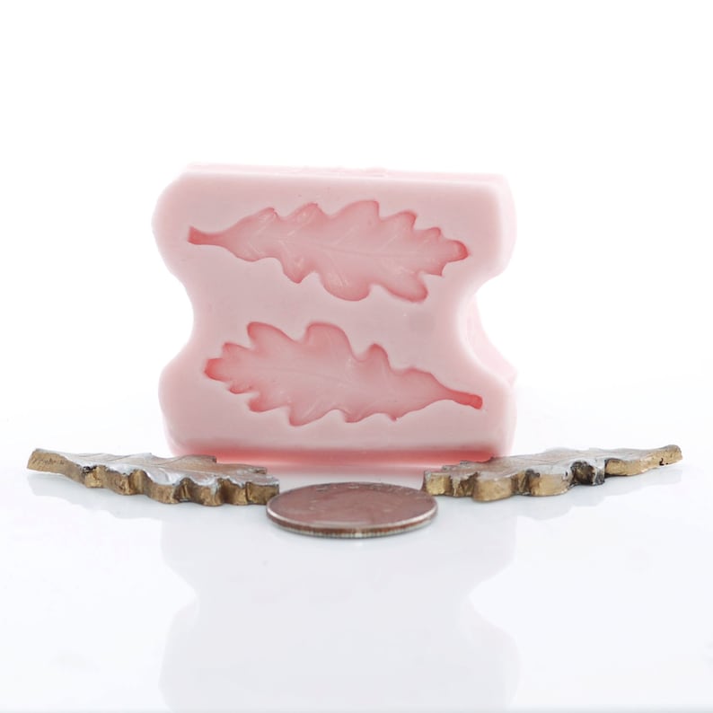 Silicone Mold Oak Leaf Flexible Mold Resin Polymer Clay Etsy