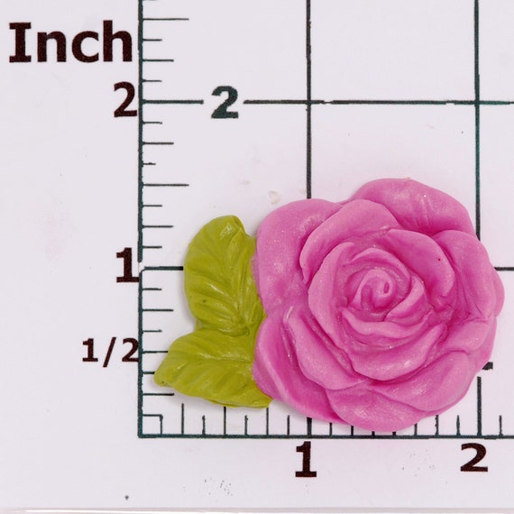 Floral Rose Silicone Mold Soap Wax Candle Chocolate Fondant Clay PMC Mold 503