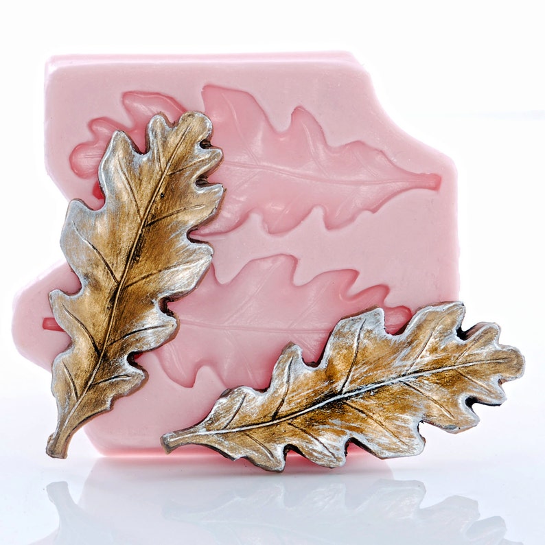 Large Oak Leaf Silicone Mold Food Safe Flexible Mold Fondant Etsy