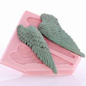 Large Angel Wing Silicone Mold Made From Food Safe Silicone Fondant Gum Paste Chocolate Craft Mold For Resin Polymer Clay Metal Clay (826)