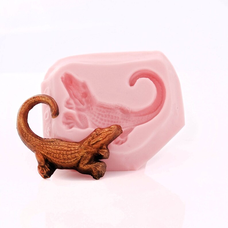 Small Alligator Silicone Mold Reptile Mold Food Safe Etsy