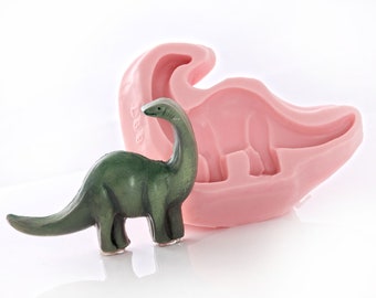 Dinosaur Flexible Silicone Mold Use with Resin, Polymer Clays, Metal Clays, Food Safe, Fondant, Chocolate, Sugar Art, Candy, Gum Paste (897)