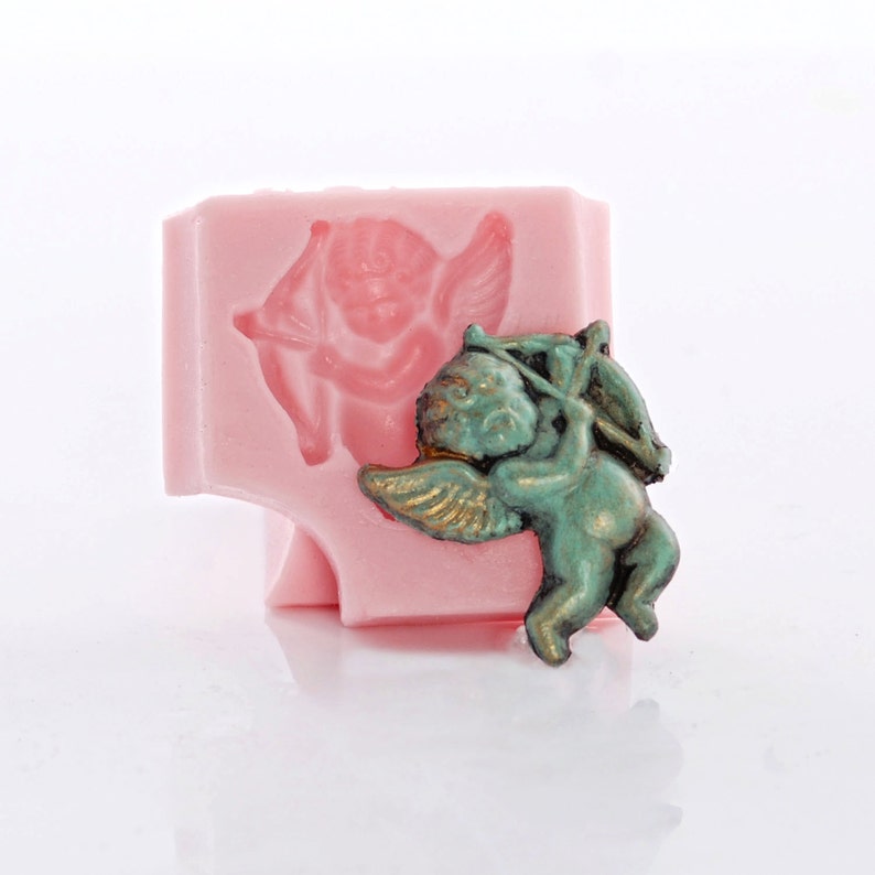 Cupid Silicone Mold Jewelry Resin Epoxy Clay Soap Embed Metal Clay Mold Food Safe Fondant Chocolate Candy Cream Cheese Mint Mold 537 image 3