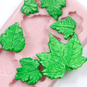 make your own leaves with this resin leaf mold metal leaf mold 713 Polymer leaf mold metal clay left mold