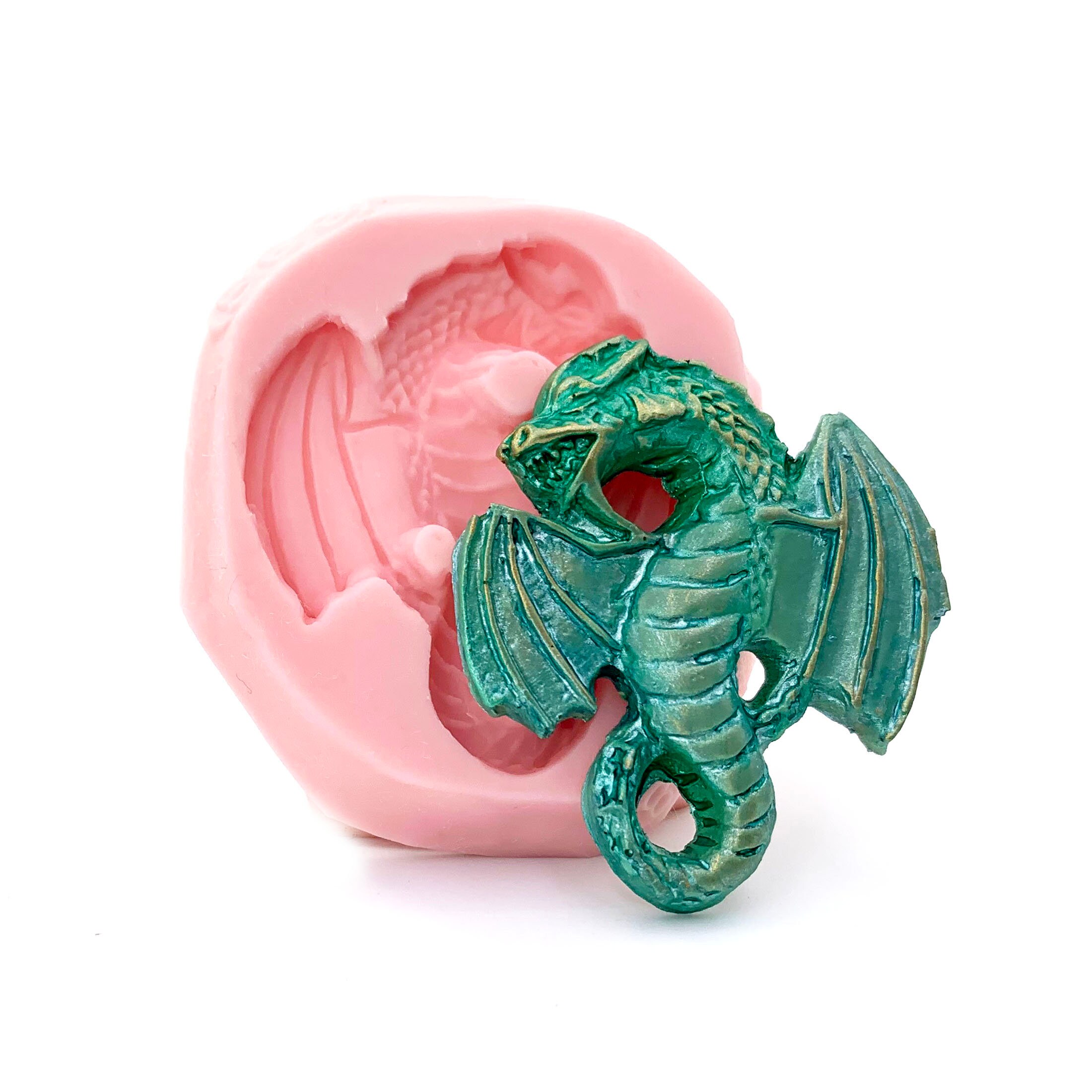 Dragon Flexible Silicone Mold Use with Resin Polymer Clays Etsy
