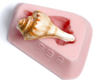 Silikonform - Conch Muschel Form - Einfach zu verwenden mit Harz, Ton, Wachs, Seife, Metalclay - Lebensmittelecht Schokolade Fondant Zuckerbonbons (865)